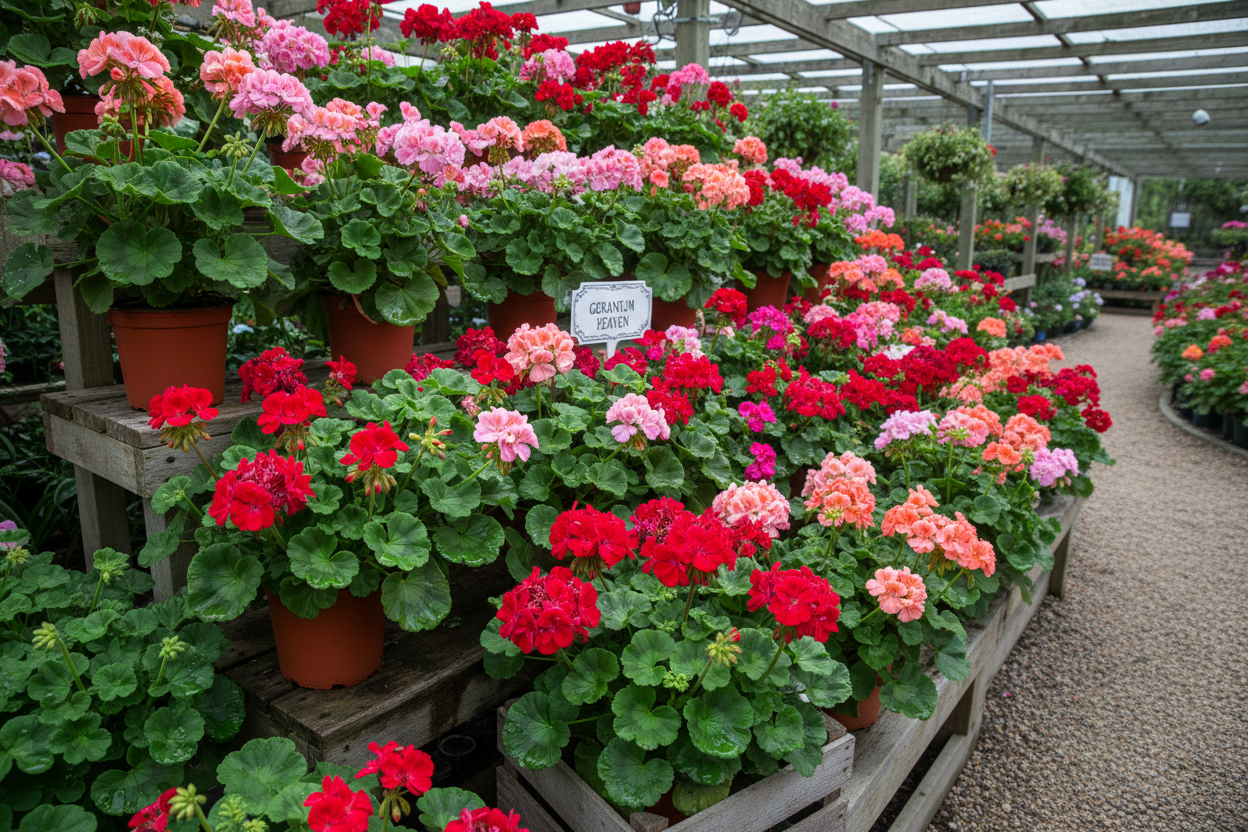 Geranium plants